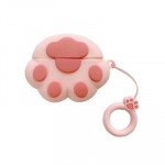 Wholesale Airpod Pro Cute Design Cartoon Silicone Cover Skin for Airpod Pro Charging Case (Pink Cat Paw)